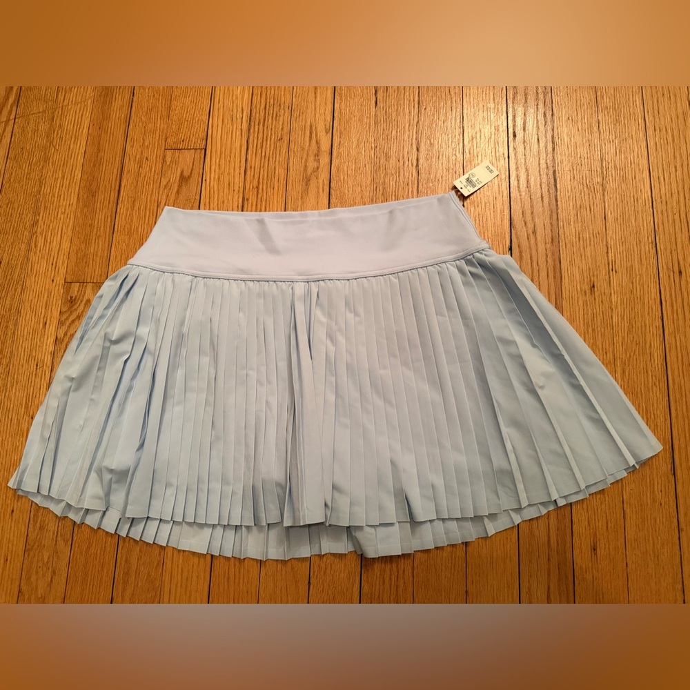 Aerie Light Blue Pleated Skort